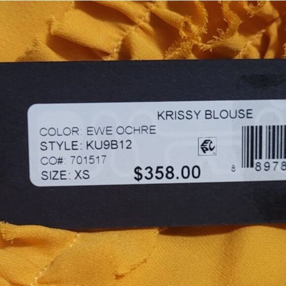 Kobi Halperin | Krissy Beaded Ruffled Silk Blouse - Picture 8 of 9